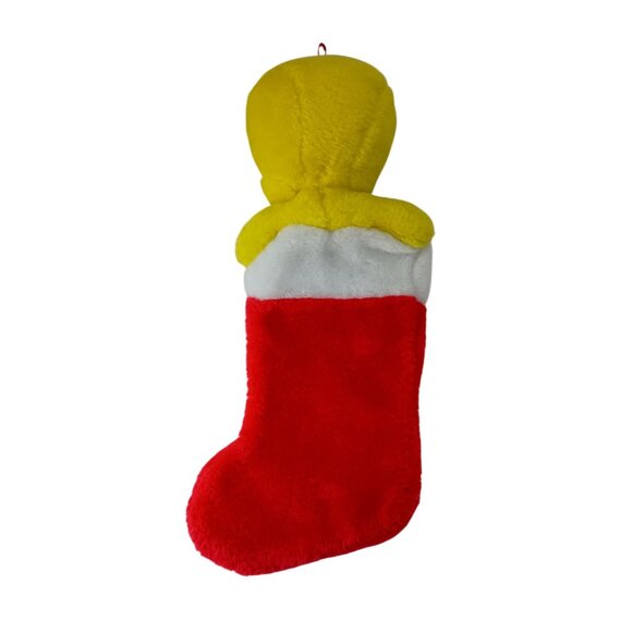 Warner Brothers Tweety Bird Christmas Stocking 16" Plush 1997 Vintage - Picture 2 of 5